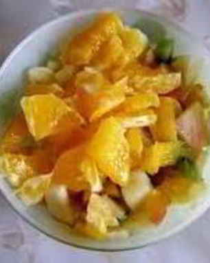 Салат из фруктов и сладкого перца