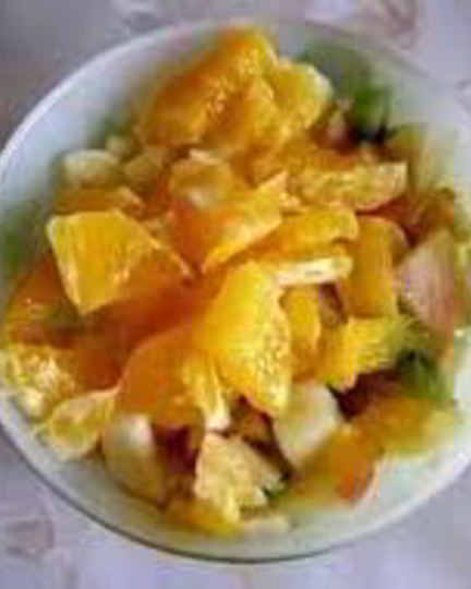 Рецепт салата из фруктов и сладкого перца