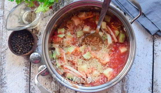 салат из кабачков с рисом на зиму