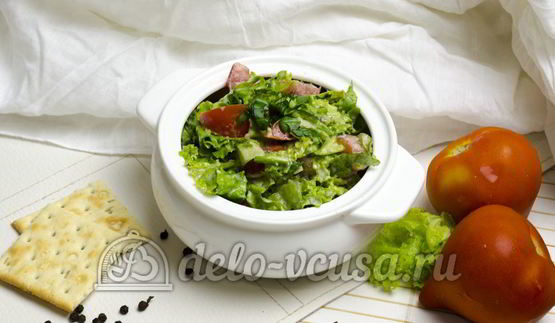 салат из помидоров со сметаной