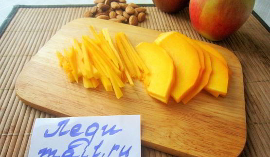 салат из тыквы и яблок