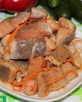 Салат Хе из щуки по-корейски