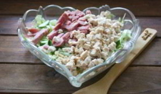 салат муравейник с курицей