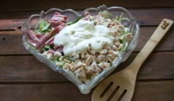 салат муравейник с курицей