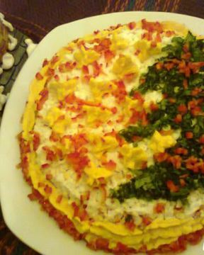 Салат Новогодний фейерверк