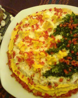 Салат Новогодний фейерверк