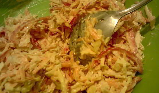 салат новогодний фейерверк