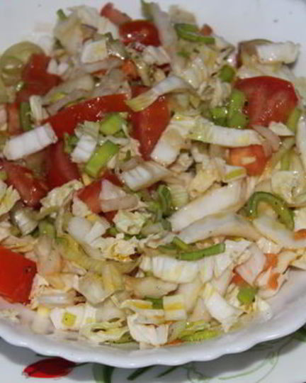 Рецепт салата очень легкий овощной