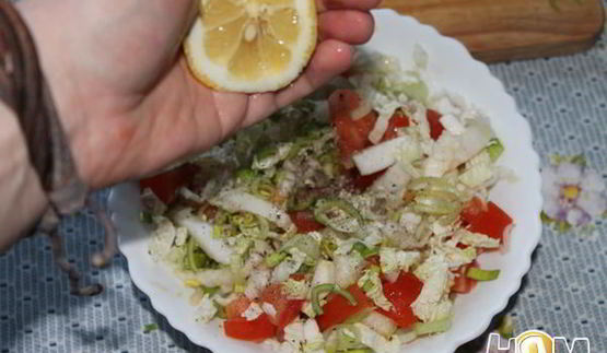 салат очень легкий овощной