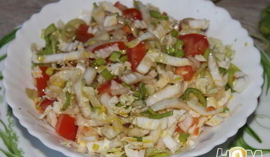 салат очень легкий овощной