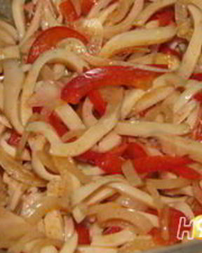 Салат Остренький кальмар