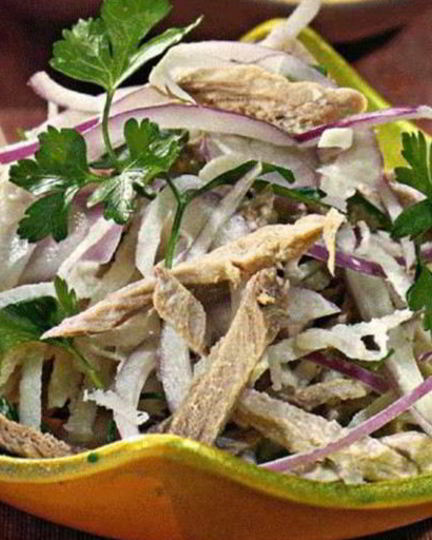 Рецепт салата острого