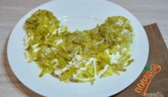 салат петух на новый год