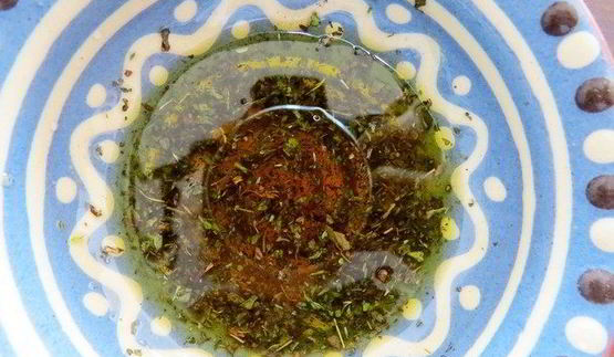 салат с арбузом и брынзой