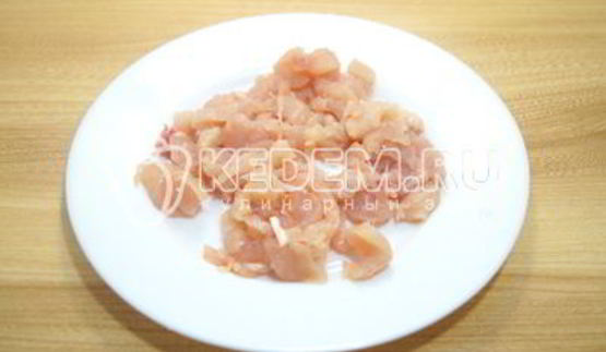 салат с фунчозой и курицей ля-минор