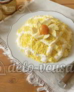 Салат с грибами и сыром