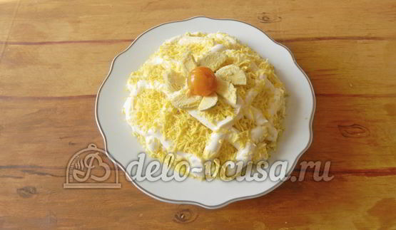 салат с грибами и сыром