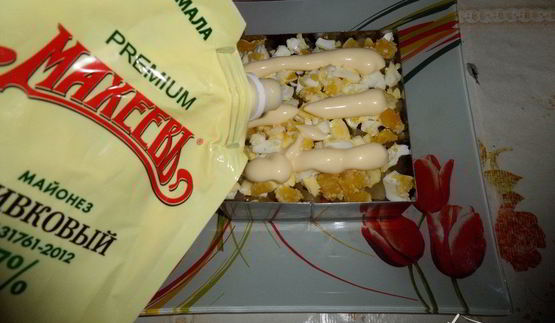 салат с куриной печенью новогодний экспресс