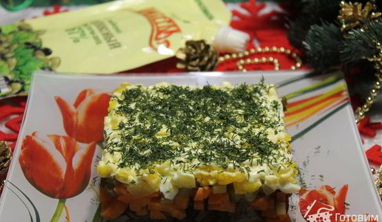 салат с куриной печенью новогодний экспресс