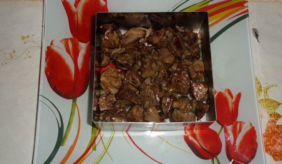 салат с куриной печенью новогодний экспресс