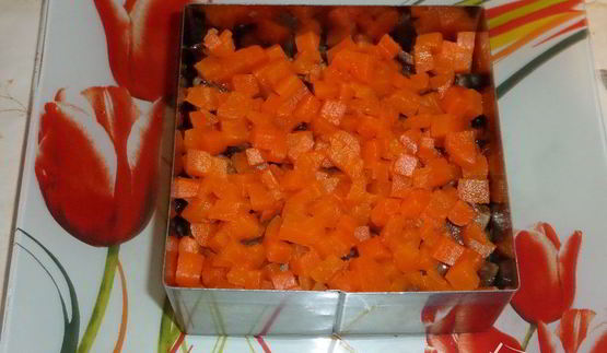 салат с куриной печенью новогодний экспресс