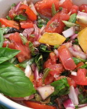 Салат с лимонной заправкой