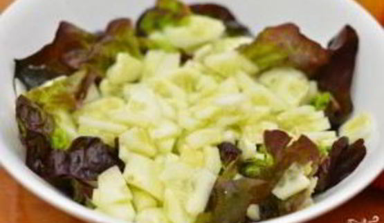 салат с лимонной заправкой