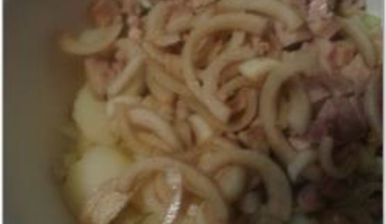 салат с печенью трески