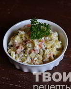 Салат с слабосоленой семгой