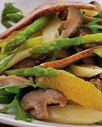 Салат с запеченной уткой и апельсинами