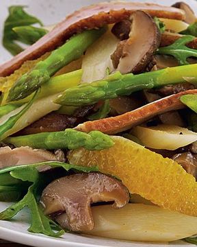 Салат с запеченной уткой и апельсинами