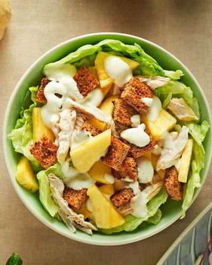 Салат со спаржей и курицей