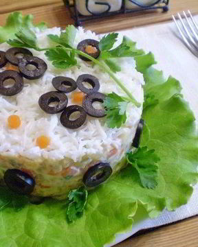 Салат Цветы