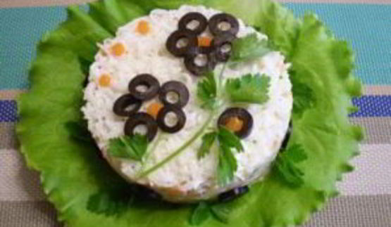 салат цветы