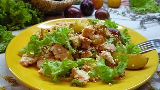 Салаты из куриной грудки