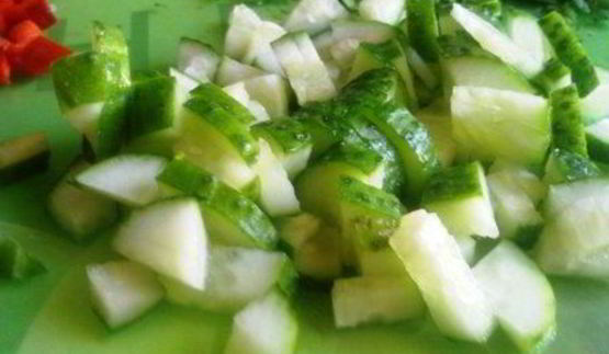 творожный салат с овощами