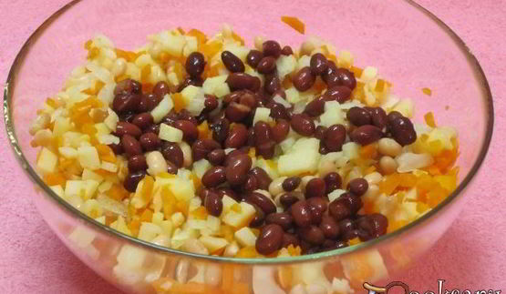 винегрет с фасолью