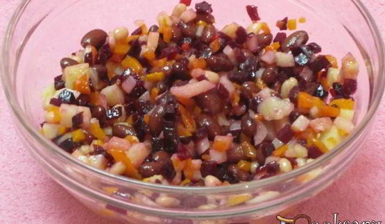 винегрет с фасолью