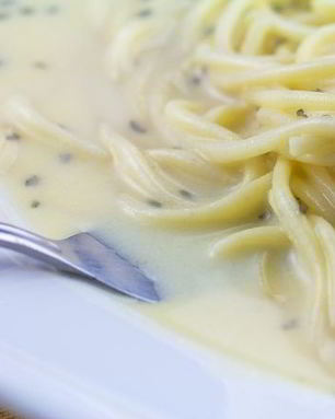 Белый соус к спагетти