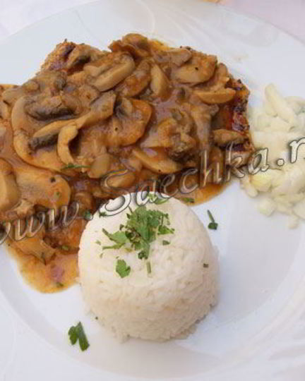 Рецепт грибного соуса со сливками