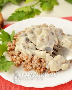 Грибной соус со сметаной