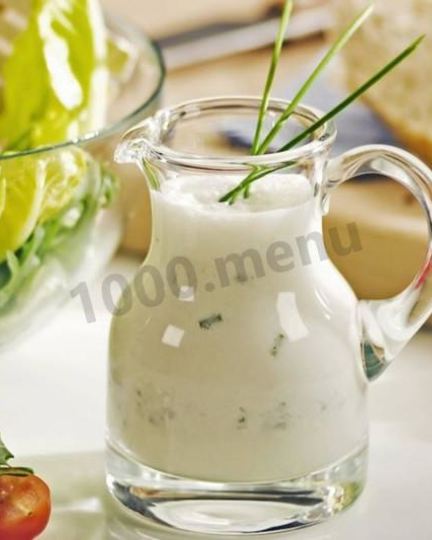 Рецепт йогуртовой заправки для салата
