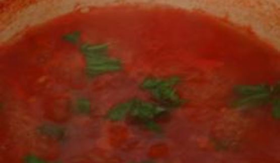 итальянский томатный соус с базиликом