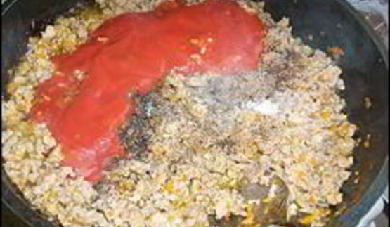 мясная заправка для запеканки