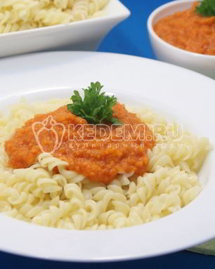 Овощной соус с томатами к пасте