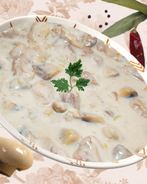 Сливочный соус с сушеными грибами