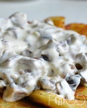 Сметанный соус с грибами