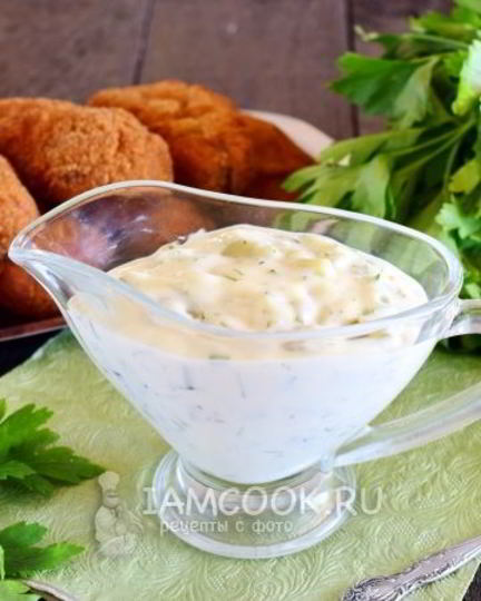 Рецепт соуса к рыбным котлетам
