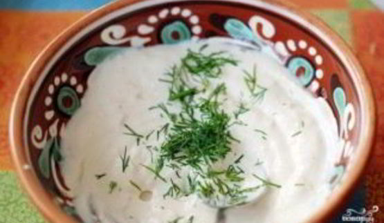 соус с чесноком