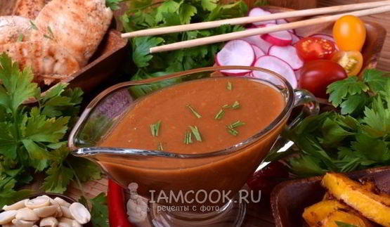 тайский соус из арахисового урбеча